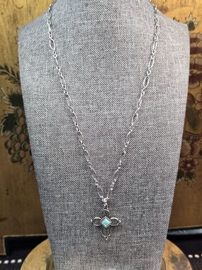 James Avery "Festive Beaded Cross" Pendant Necklace